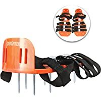 GRÜNTEK Zapatos Aerador de Cesped: sandalias con 4 correas ajustables y clavos en acero